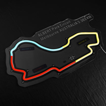 Albert Park Circuit- Australia, Melbourn LED Wall Art