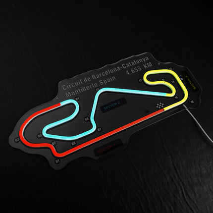 Circuit De Barcelona- Catalunya, Spain LED Wall Art