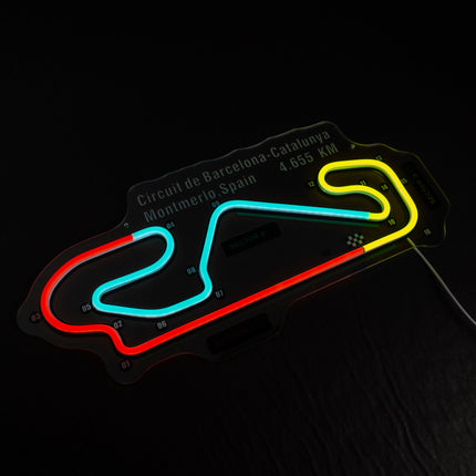 Circuit De Barcelona- Catalunya, Spain LED Wall Art