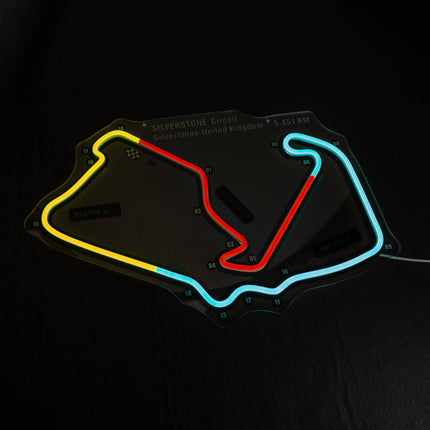 Silverstone circuit- United Kingdom LED Wall Art