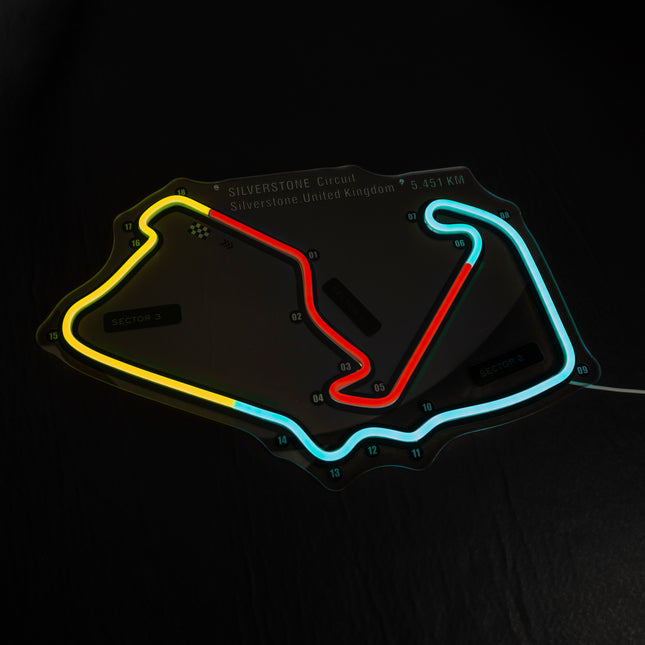 Silverstone circuit- United Kingdom LED Wall Art