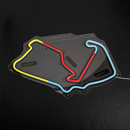 Silverstone circuit- United Kingdom LED Wall Art